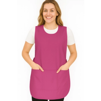 Fartuch roboczy ochronny regulowany różowy